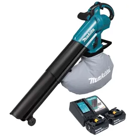 Makita DUB 187 RT2 Akku Laubbläser und Laubsauger 18 V Brushless + 2x Akku 5,0 Ah + Ladegerät