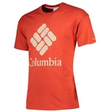 Columbia Herren Lodge Logo T-Shirt, Carnelian Red, M