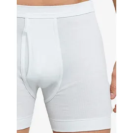 SCHIESSER Essentials Doppelripp Boxershorts weiß M 5er Pack