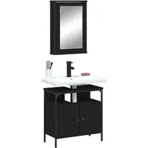 vidaXL Badmöbel-Set Grau Sonoma 2-tlg. Grau