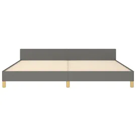 vidaXL Bettgestell 200 x 200 cm Dunkelgrau
