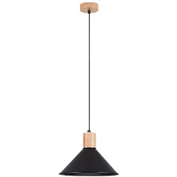 SOLLUX LIGHTING Pendelleuchte "Pendelleuchte JAGA Schwarz", schwarz, H: 120cm, Lampen, diffuses Licht nach unten