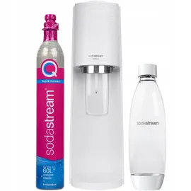 Sodastream Terra white + PET-Flasche 1 l + Zylinder