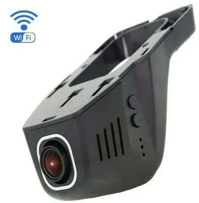 1080 Full HD-Dashcam zur verdeckten Montage hinter dem Rückspiegel mit WLAN-Verbindung zum Smartphone