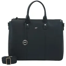 Braun Büffel Hanna Shopper Tasche Leder 39 cm Laptopfach schwarz