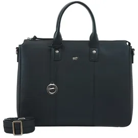 Braun Büffel Hanna Shopper Tasche Leder 39 cm Laptopfach schwarz