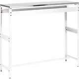 Beliani Bartisch 120 x 40 x 105 cm Weiß