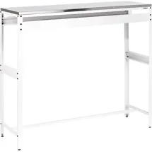 Beliani Bartisch 120 x 40 x 105 cm Weiß
