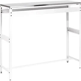 Beliani Bartisch 120 x 40 x 105 cm Weiß