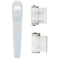 Abus Fenstersicherheit Set Fenstergriff FG50 & Zusatzsicherung SW1 weiß 3 tlg.