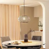 LINDBY Pendelleuchte Nerys, Holz, für Wohnzimmer, - Esszimmer Von Lindby,