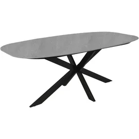 byLIVING Tisch OVAL, Breite 200 cm, Stein-Optik