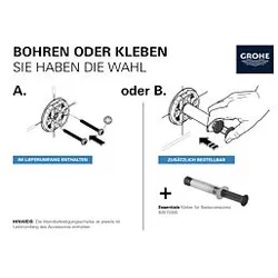 Grohe Essentials Seifenschale 40444001 Seifenschale mit Halter, chrom