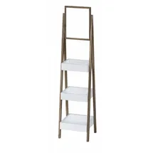 JV Möbel Regal mit Spiegel 25 x 147 x 30 cm Braun