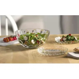 LEONARDO Speiseteller »Teller CUCINA OPTIC, 18 cm, 4er-Set«, (Set, 4 St.), spülmaschinengeeignet, farblos