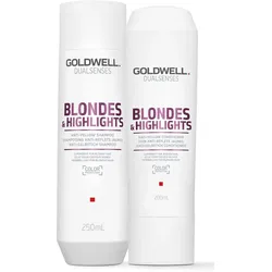 Goldwell Dualsenses Blondes & Highlights Anti-Yellow Set (Shampoo 250ml + Conditioner 200ml)