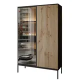 lookway Vitrine ECLIPSE WTSZ104 104 x 39 x 166 cm Schwarz