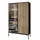 lookway Vitrine ECLIPSE WTSZ104 104 x 39 x 166 cm Schwarz
