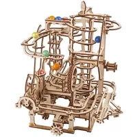 UGEARS MURMELBAHN MIT SPIRALAUFZUG Bausatz Mechanisches Holzpuzzle Holzmodell
