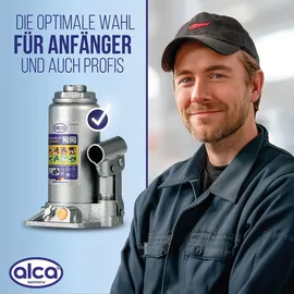 Alca Wagenheber Stahl 185-355 mm grau