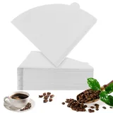 200 Stück Kaffeefilter Papier Größe 2,V60 Filter 02,Coffee Papierfilter,V-Förmiger Kaffeefilter,Kegel Kaffeefilter Coffee Filter Paper,Kaffeefilterpapier Weiß,Kaffee Filtertüten für Kaffeetropfkegel