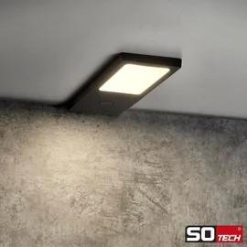 SOTech Einzel LED Möbelleuchte GIULIA II mit Sensor schwarz 2700K warmweiß