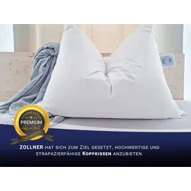 ZOLLNER Kopfkissen Deluxe 40 x 80 cm Weiß