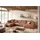 KAWOLA Wohnlandschaft U-Form Madeline Cord Longchair rechts rost