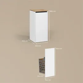 livinity® Paolina Badschrank 40,2 x 88,2 cm Weiß/Artisan