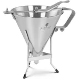 Royal Catering Fülltrichter 1,8 L Edelstahl 3 Füllspitzen