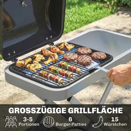 Outsunny Tragbarer Gasgrill 1-Brenner schwarz