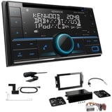 Kenwood 2-DIN Autoradio Bluetooth DAB+ für Dodge Caliber 2006-2010 schwarz