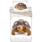 COFI 1453 Turtle Baumwolle Beige 140 x 200 cm + 70 x 90 cm