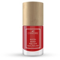 LaNature wasserbassierter Nagellack- Klassisches Rot - VEGAN - Waterbased Peel-Off Nail Polish - Red Tulip, 10 ml