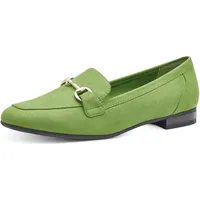 Marco Tozzi Damen Loafer ohne Absatz Vegan mit Schnalle,