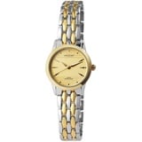 Akzent Exclusive Damen - Uhr Metall Armbanduhr Analog Quarz 1800199 (Bicolor/Goldfarbig)