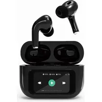 Gembird TWS-LCD-ANC-01-BK In Ear Kopfhörer mit LCD-Display und ANC, Schwarz