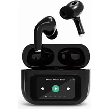 Gembird TWS-LCD-ANC-01-BK In Ear Kopfhörer mit LCD-Display und ANC, Schwarz