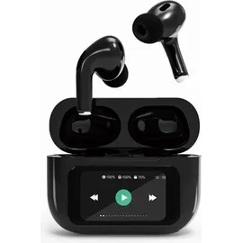 Gembird TWS-LCD-ANC-01-BK In Ear Kopfhörer mit LCD-Display und ANC, Schwarz