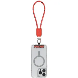 OEM Universal Handgelenkschlaufe mit 2-in-1-Kabel rot