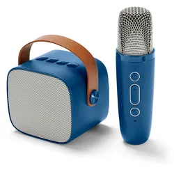 Tchibo - Karaoke-Set mit Lautsprecher und Mikrofon - silber