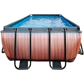EXIT TOYS Wood Pool 540 x 250 x 122 cm inkl. Filterpumpe