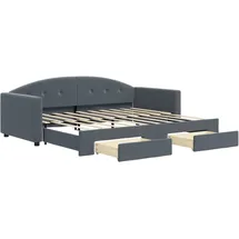 vidaXL Tagesbett 90 x 190 cm Dunkelgrau