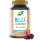 Nature's Way Ashwagandha Gummibärchen hochdosiert - mit Ashwaganda Extrakt und Vitamin B6-60 Stk