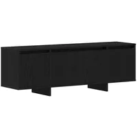VidaXL TV-Schrank Schwarz Eiche 120x30x40,5 cm Holzwerkstoff