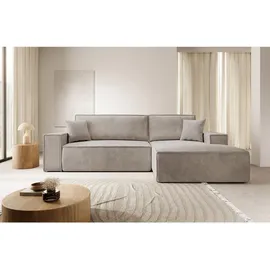 Selsey Eckcouch Cord 2-Sitzer Beige