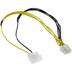 InLine Stromadapter - 4pol zu 8pol - Netzteil zu Mainboard - 0,45m