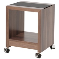HAKU Beistelltisch HAKU Möbel Beistelltisch auf Rollen - nußbaum-braun - H. 45cm x B. 35cm