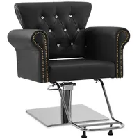 Barberpub Stuhl Barberpub Hydraulischer Friseurstuhl Höhenverstellbar 8899 schwarz