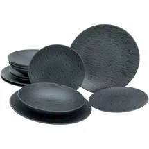 CreaTable Serie Schiefer Black Tafelservice 12-tlg. schwarz
